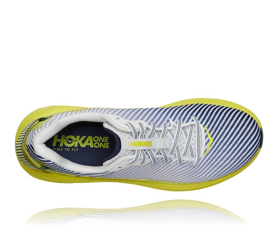 Hoka One One Hardloopschoenen Heren - Rincon 2 - Wit/Blauw - IA0624179